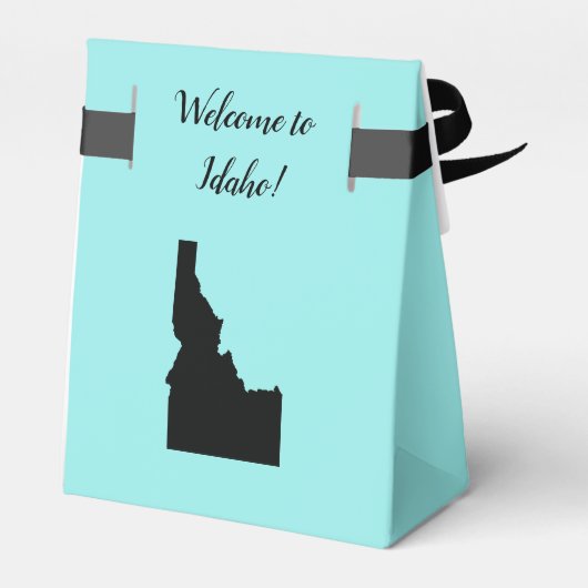 Bruiloft Welkom bij Idaho Favor Box State Kaart Bedankdoosjes (Achterkant)