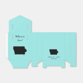 Bruiloft Welkom bij Iowa Favor Box State Kaart Bedankdoosjes (Uitgevouwen)