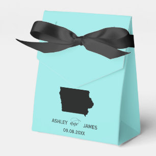 Bruiloft Welkom bij Iowa Favor Box State Kaart Bedankdoosjes