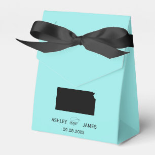 Bruiloft Welkom bij Kansas Favor Box State Kaart Bedankdoosjes