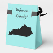 Bruiloft Welkom bij Kentucky Favor Box State Kaart Bedankdoosjes (Achterkant)