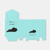 Bruiloft Welkom bij Kentucky Favor Box State Kaart Bedankdoosjes (Uitgevouwen)