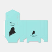 Bruiloft Welkom bij Maine Favor Box State Kaart Bedankdoosjes (Uitgevouwen)