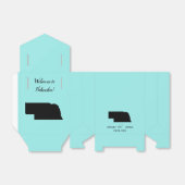 Bruiloft Welkom bij Nebraska Favor Box State Kaart Bedankdoosjes (Uitgevouwen)