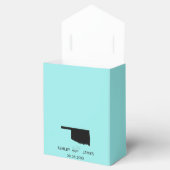 Bruiloft Welkom bij Oklahoma Favor Box, State Map Bedankdoosjes (Geopend)