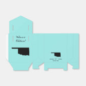 Bruiloft Welkom bij Oklahoma Favor Box, State Map Bedankdoosjes (Uitgevouwen)