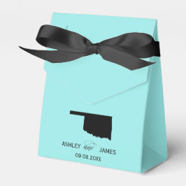 Bruiloft Welkom bij Oklahoma Favor Box, State Map Bedankdoosjes