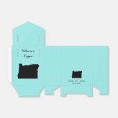 Bruiloft Welkom bij Oregon Favor Box, State Map Bedankdoosjes (Uitgevouwen)
