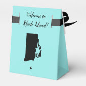 Bruiloft Welkom bij Rhode Island Favor Box, Kaart Bedankdoosjes (Achterkant)