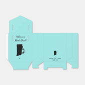 Bruiloft Welkom bij Rhode Island Favor Box, Kaart Bedankdoosjes (Uitgevouwen)