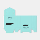 Bruiloft Welkom bij Tennessee Favor Box, Kaart Bedankdoosjes (Uitgevouwen)