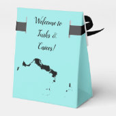 Bruiloft Welkom bij Turks en Caicos Favor Box Bedankdoosjes (Achterkant)