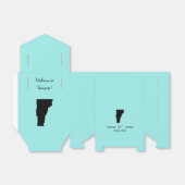 Bruiloft Welkom bij Vermont Favor Box, kaart Bedankdoosjes (Uitgevouwen)