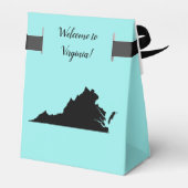 Bruiloft Welkom bij Virginia Favor Box met Kaart Bedankdoosjes (Achterkant)