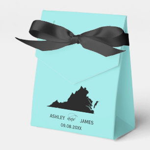 Bruiloft Welkom bij Virginia Favor Box met Kaart Bedankdoosjes