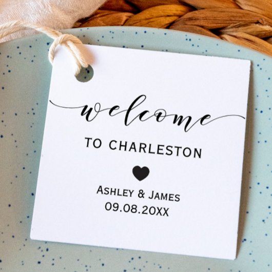 Bruiloft Welkom Cadeau Labels voor Hotel Welkomstt