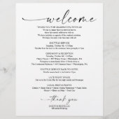 Bruiloft welkom en routebeschrijving brief 8.5 x 1 briefhoofd (Voorkant)