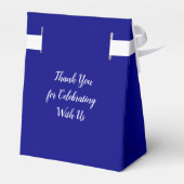 Bruiloft Welkom Favor Box in Navy Blue Bedankdoosjes (Achterkant)
