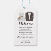 Bruiloft Welkom Favor Party Favor Gift Labels Cadeaulabel (Voorkant)