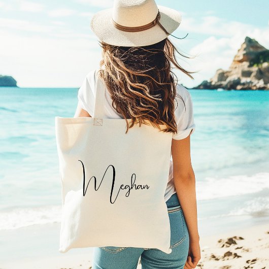 Bruiloft Welkom gepersonaliseerd script Tote Bag