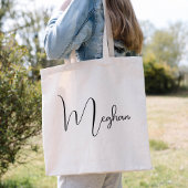 Bruiloft Welkom gepersonaliseerd script Tote Bag