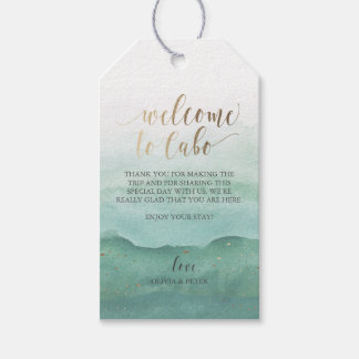 Bruiloft Welkom Gift Label - Waterverf Cadeaulabel