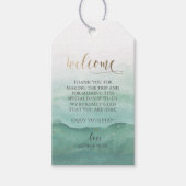 Bruiloft Welkom Gift Label - Waterverf Cadeaulabel (Voorkant)