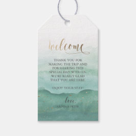Bruiloft Welkom Gift Label - Waterverf Cadeaulabel