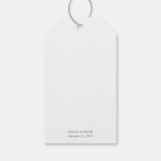 Bruiloft Welkom Gift Label - Waterverf Cadeaulabel (Achterkant)