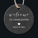 Bruiloft Welkom Gift Labels, Chalkboard Welkom Bedankjes Labels<br><div class="desc">Deze welkome labels zijn perfect voor het koppelen aan tassen van tassen voor je trouwgasten om in hun hotel te genieten.</div>