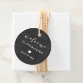 Bruiloft Welkom Gift Labels, Chalkboard Welkom Bedankjes Labels (In situ)