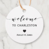 Bruiloft Welkom Gift Labels, Kraft Welkom Labels (Voorkant)