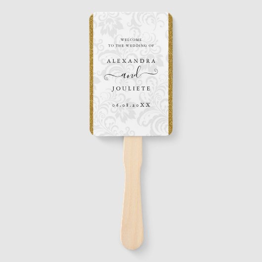 Bruiloft Welkom Hand Fan Handwaaier (Voorkant)