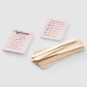 Bruiloft Welkom Hand Fan Handwaaier (Niet-gemonteerd)