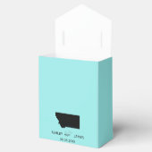 Bruiloft Welkom in Montana Favor Box State Kaart Bedankdoosjes (Geopend)