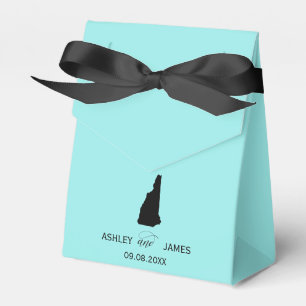Bruiloft Welkom in New Hampshire Favor Box, kaart Bedankdoosjes