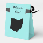 Bruiloft Welkom in Ohio Favor Box, State Map Bedankdoosjes (Achterkant)
