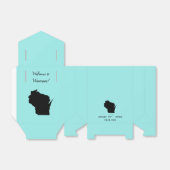 Bruiloft Welkom in Wisconsin Favor Box met Kaart Bedankdoosjes (Uitgevouwen)