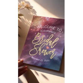 Bruiloft Welkom Melkweg Nevel Sterrenbeelden Poster