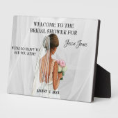 Bruiloft WELKOM met bewerkbare tekst en afbeelding Fotoplaat (Zijkant)