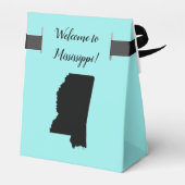 Bruiloft Welkom Mississippi Favor Box State Kaart Bedankdoosjes (Achterkant)