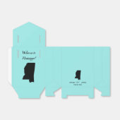 Bruiloft Welkom Mississippi Favor Box State Kaart Bedankdoosjes (Uitgevouwen)
