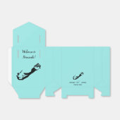 Bruiloft Welkom op Bermuda Kaart Favor Box Bedankdoosjes (Uitgevouwen)