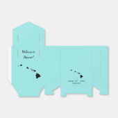 Bruiloft Welkom op Hawaii Favor Box State Kaart Bedankdoosjes (Uitgevouwen)