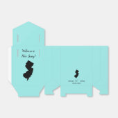 Bruiloft Welkom op New Jersey Favor Box, State Map Bedankdoosjes (Uitgevouwen)