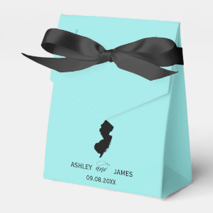 Bruiloft Welkom op New Jersey Favor Box, State Map Bedankdoosjes
