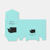 Bruiloft Welkom op Washington Favor Box met Kaart Bedankdoosjes (Uitgevouwen)