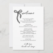 Bruiloft Welkom Route hand geïllustreerd boog Feestdagenkaart (Voorkant)
