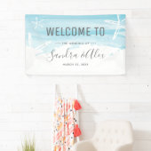 Bruiloft Welkom Strand Spandoek (Insitu)