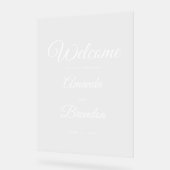 Bruiloft Welkomstbord Clear Acryl Sign Bord (Hoek)